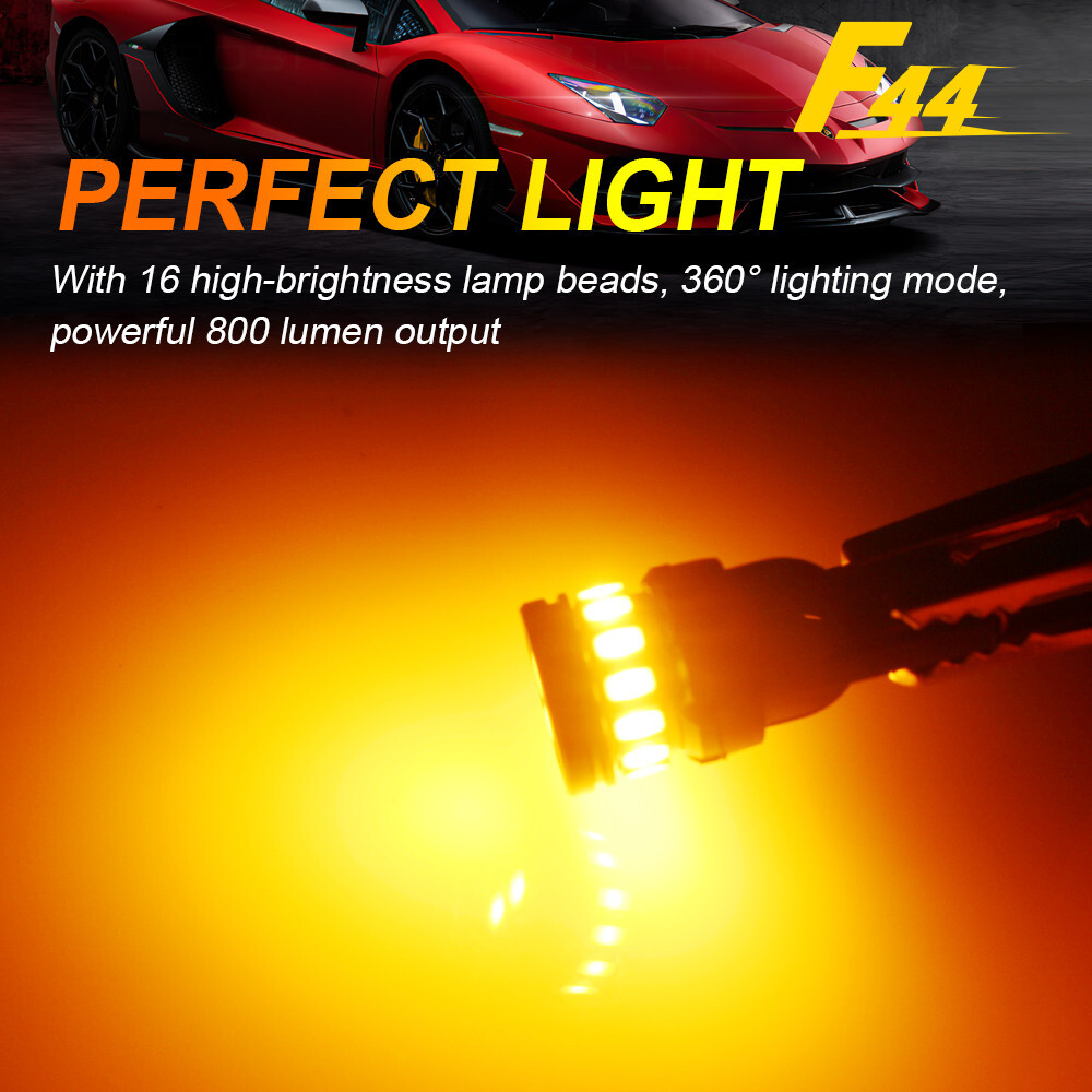 2x Amber LED Side Marker Light Bulbs 168 194 T10 For Toyota Camry 2002-2024