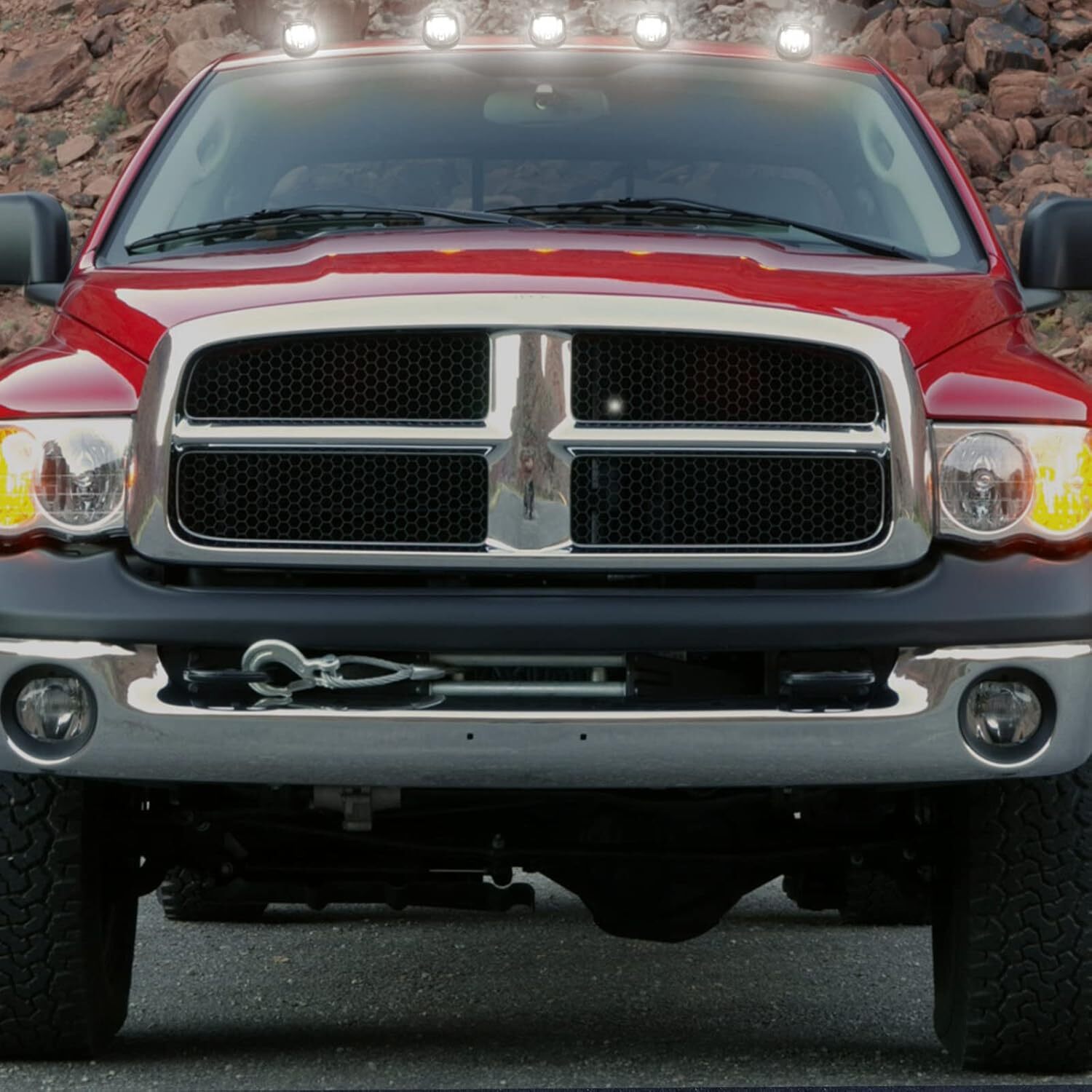 White LED Cab Roof Marker Running Light For Dodge Ram 1500 2500 3500 4500 5500