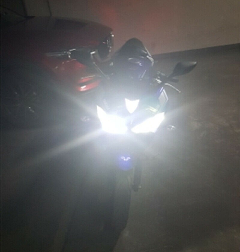 For Yamaha YZF-R6 2003-15 YZF-R1 2006-16 2PC H7 LED Headlight Bulbs White