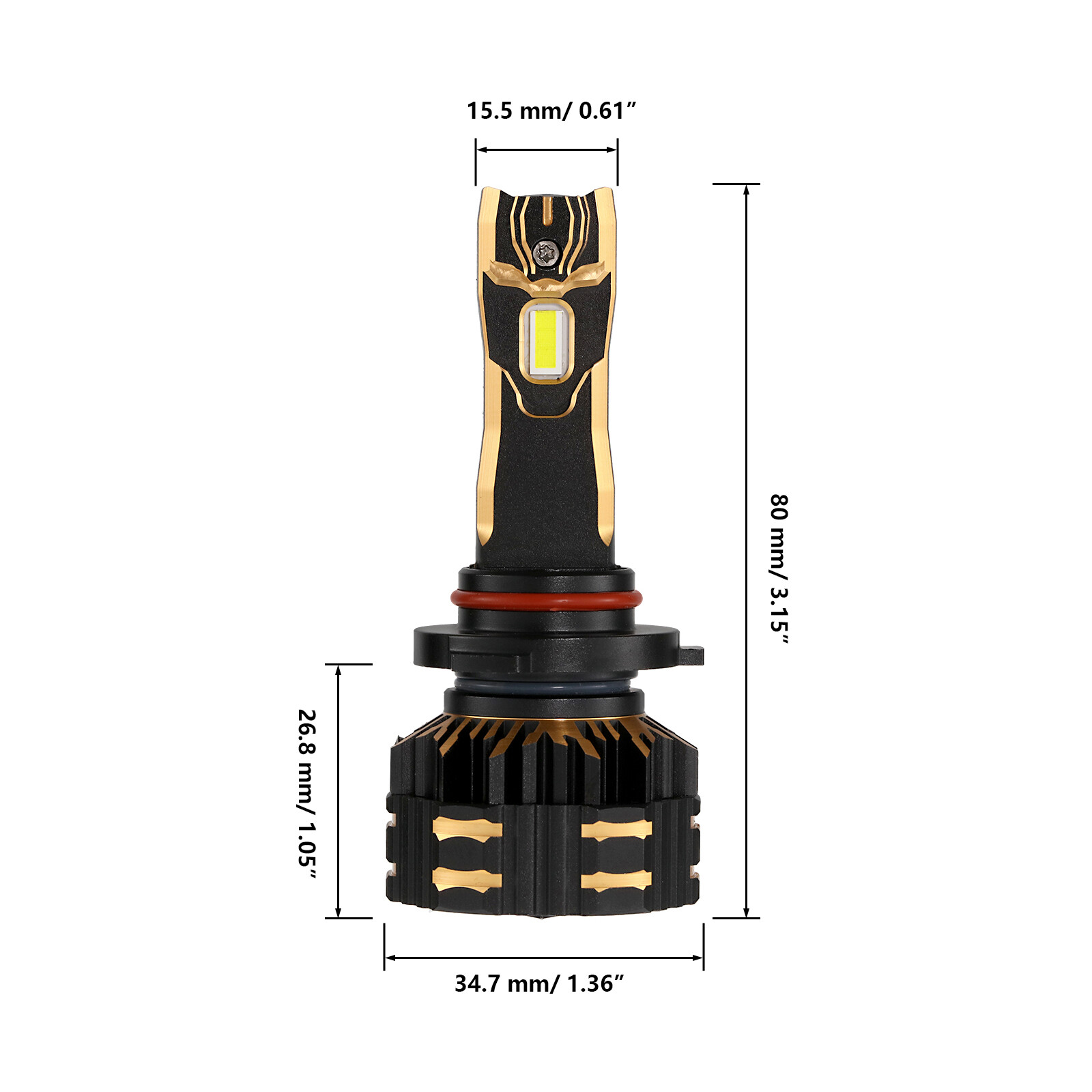 For Jeep Commander 2006-2010 CANBUS 6000K LED Headlight + Fog Light 3000K Yellow