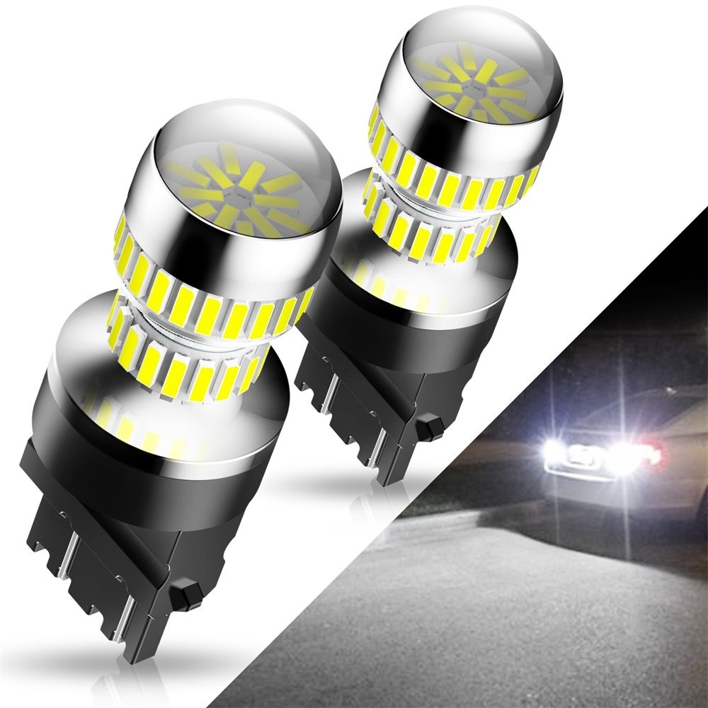 AUXITO 3156 3157 LED Backup Reverse Light Bulbs DRL Bright 6000K White 54 Series
