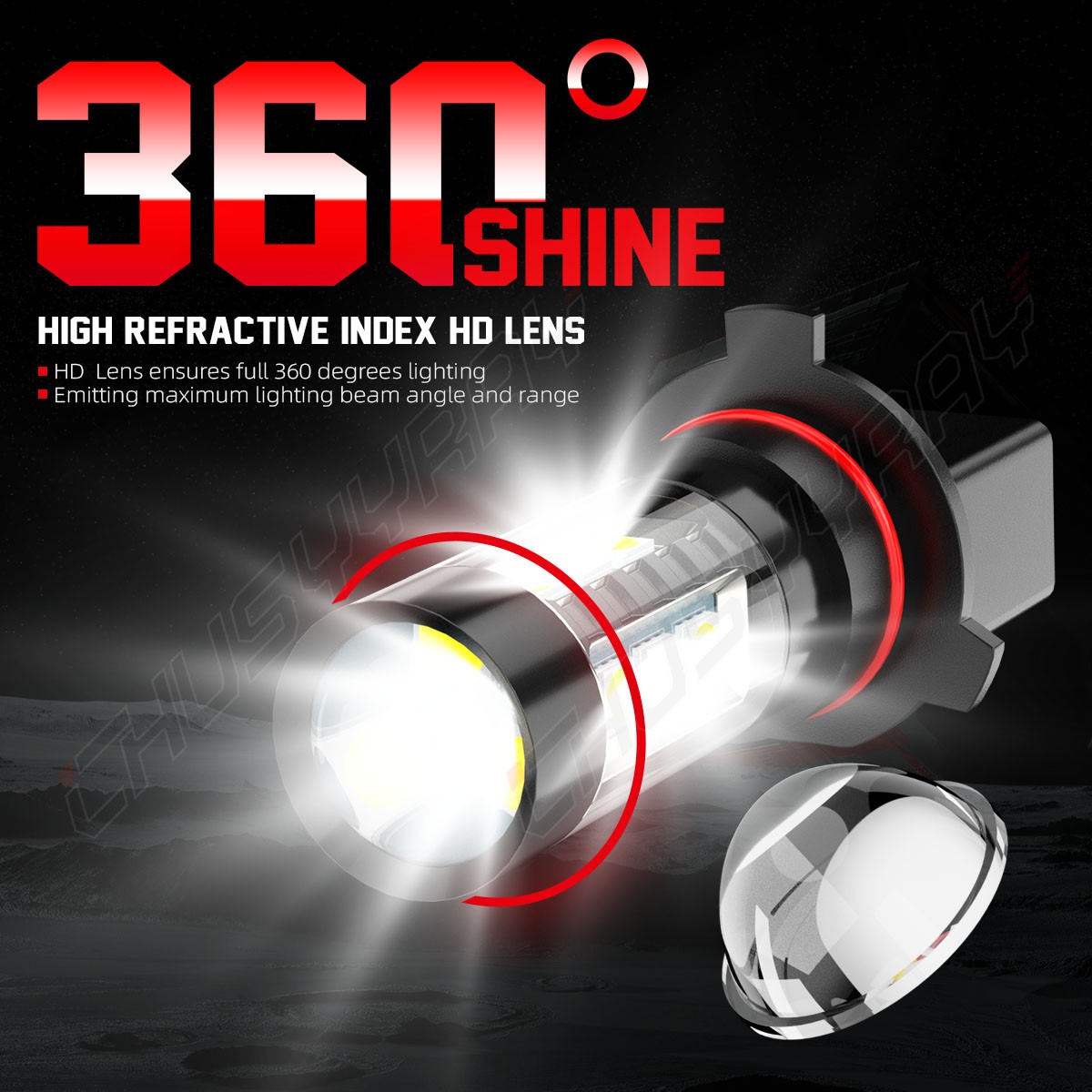 FOR CHEVROLET SUBURBAN 2015-2020 6X LED Headlight High Low + Fog light bulbs Kit