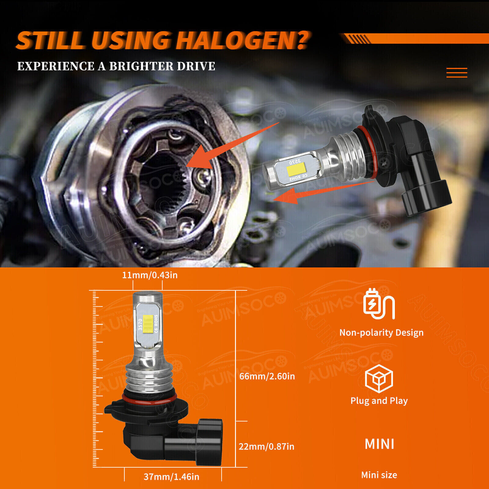 For Chevy Tahoe 2001 2002-2006 LED Headlights High/Low + Fog Beam Light Bulbs