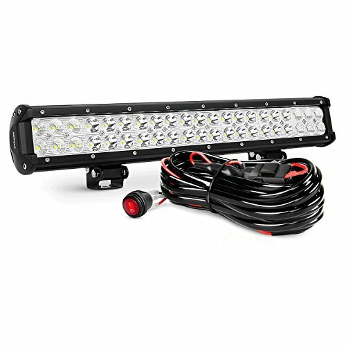 Nilight 20Inch LED Light Bar 126W for Offroad 4X4 4WD Car Lamps + Wiring Harness