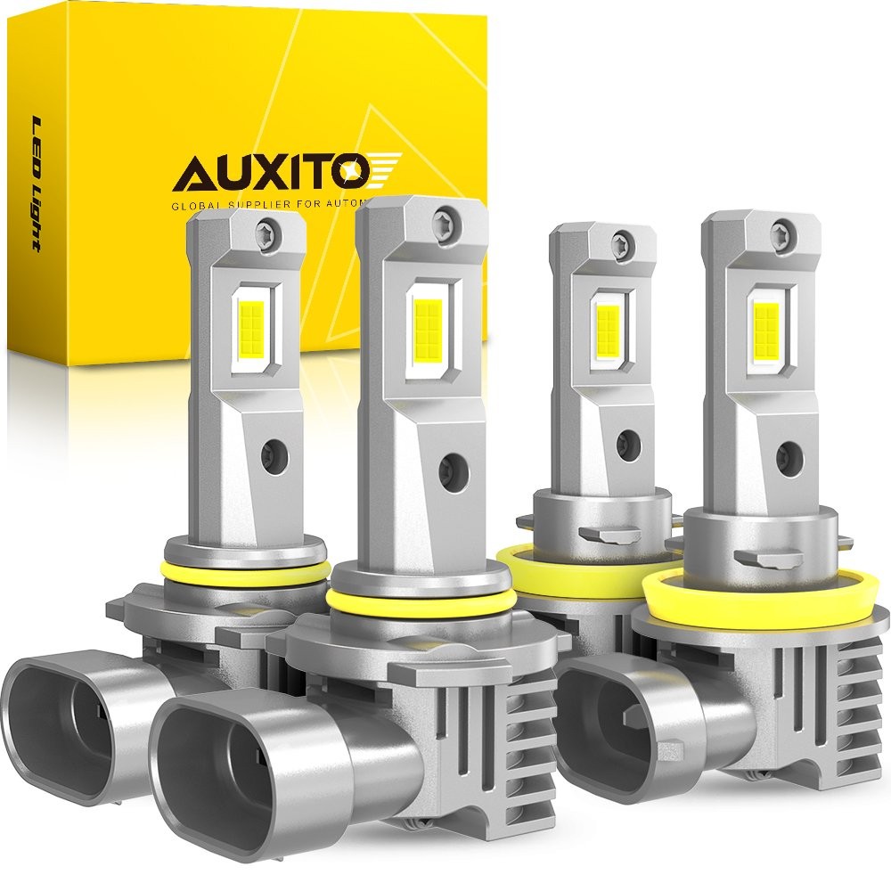 9005 H11 LED Headlight Light Super Bright Bulbs Kit 6500K White High Low Beam 4x