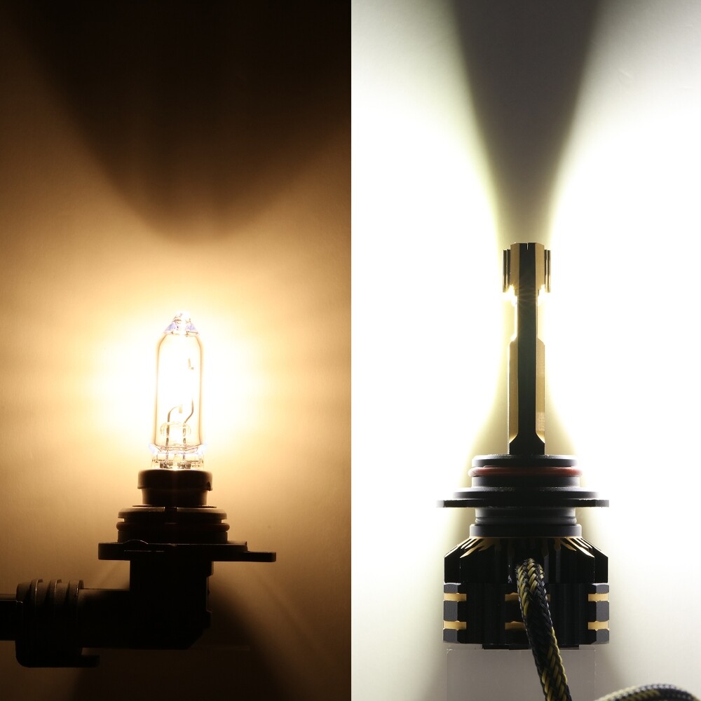 AUXBEAM 9012 H11 LED Headlight Fog Bulbs 6500K/3000K For Dodge Durango 2014 2015