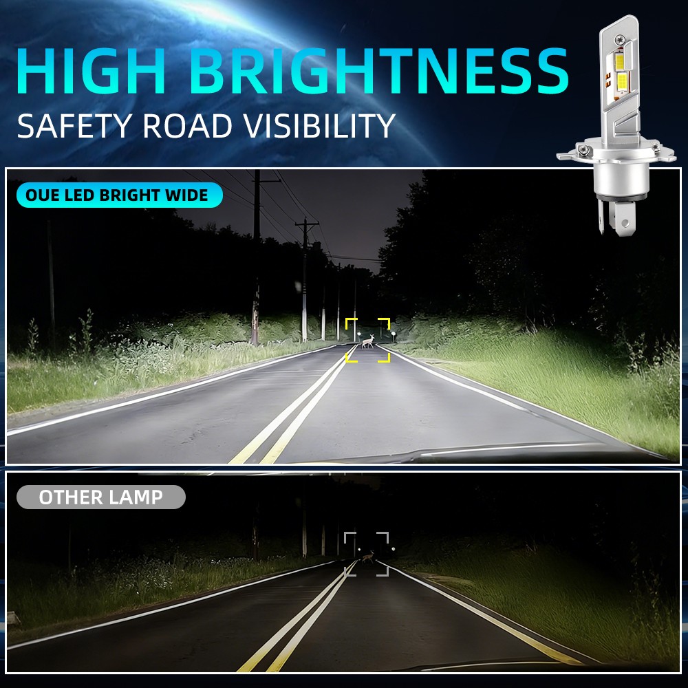 2x 6000K LED Headlight Bulbs H4/9003 High&Low Beam For Honda Element 2003-2010
