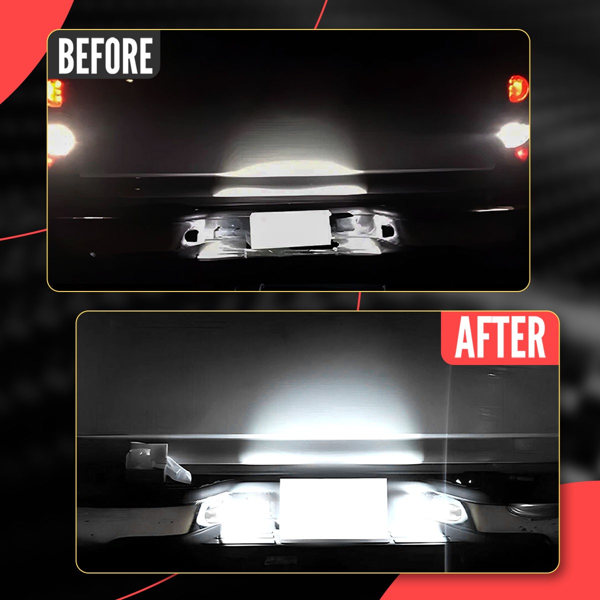 LED Chrome License Plate Lamp For Chevrolet Silverado 1500/2500/3500HD 1999-2013