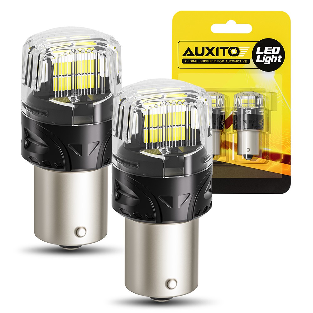 2x Super White 1156 1141 16-SMD RV Camper Trailer LED Interior Light Bulbs 12V