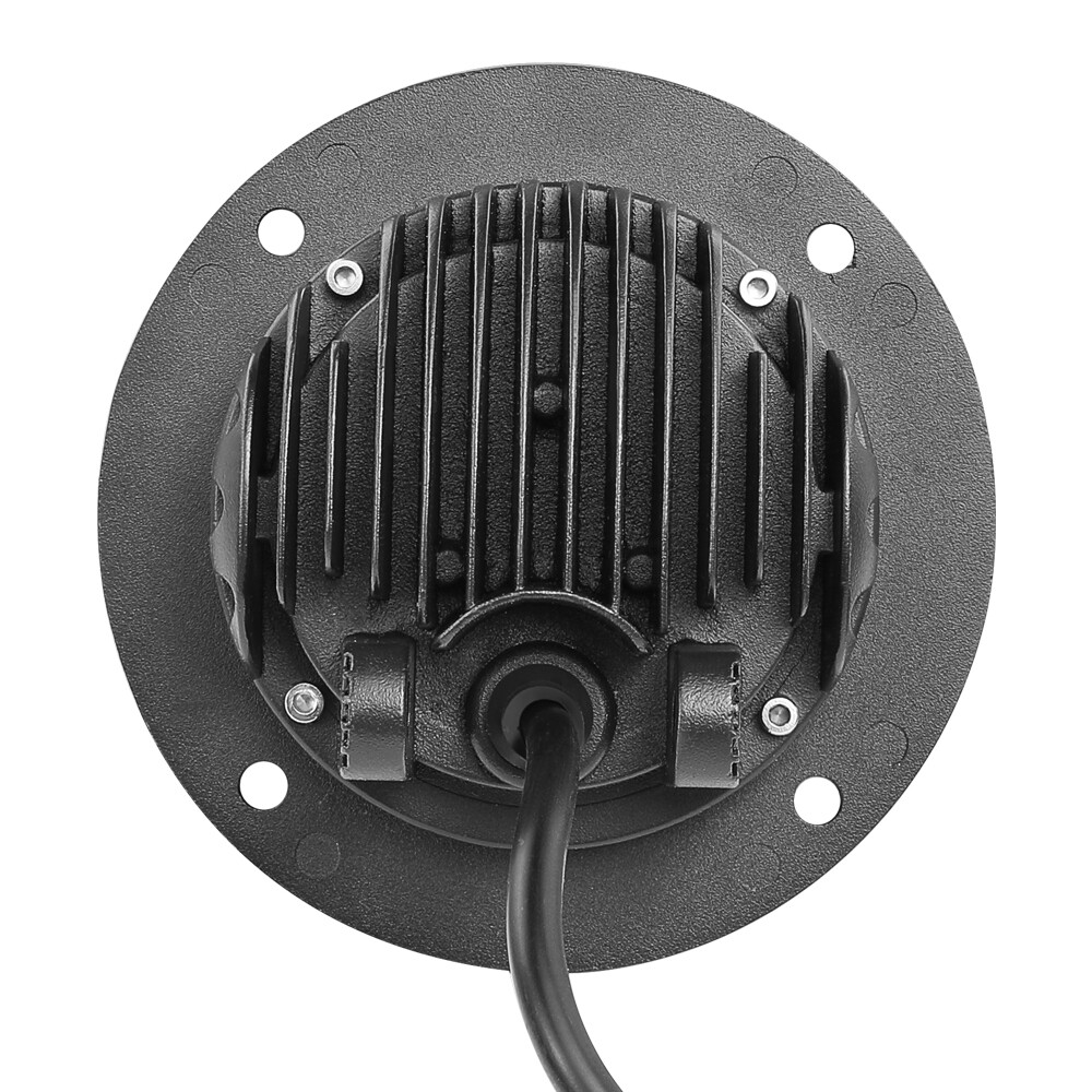 2X 5″ 90W LED Round Driving OffRoad Lights Pods Spot Flush Mount Reverse 4WD 12V