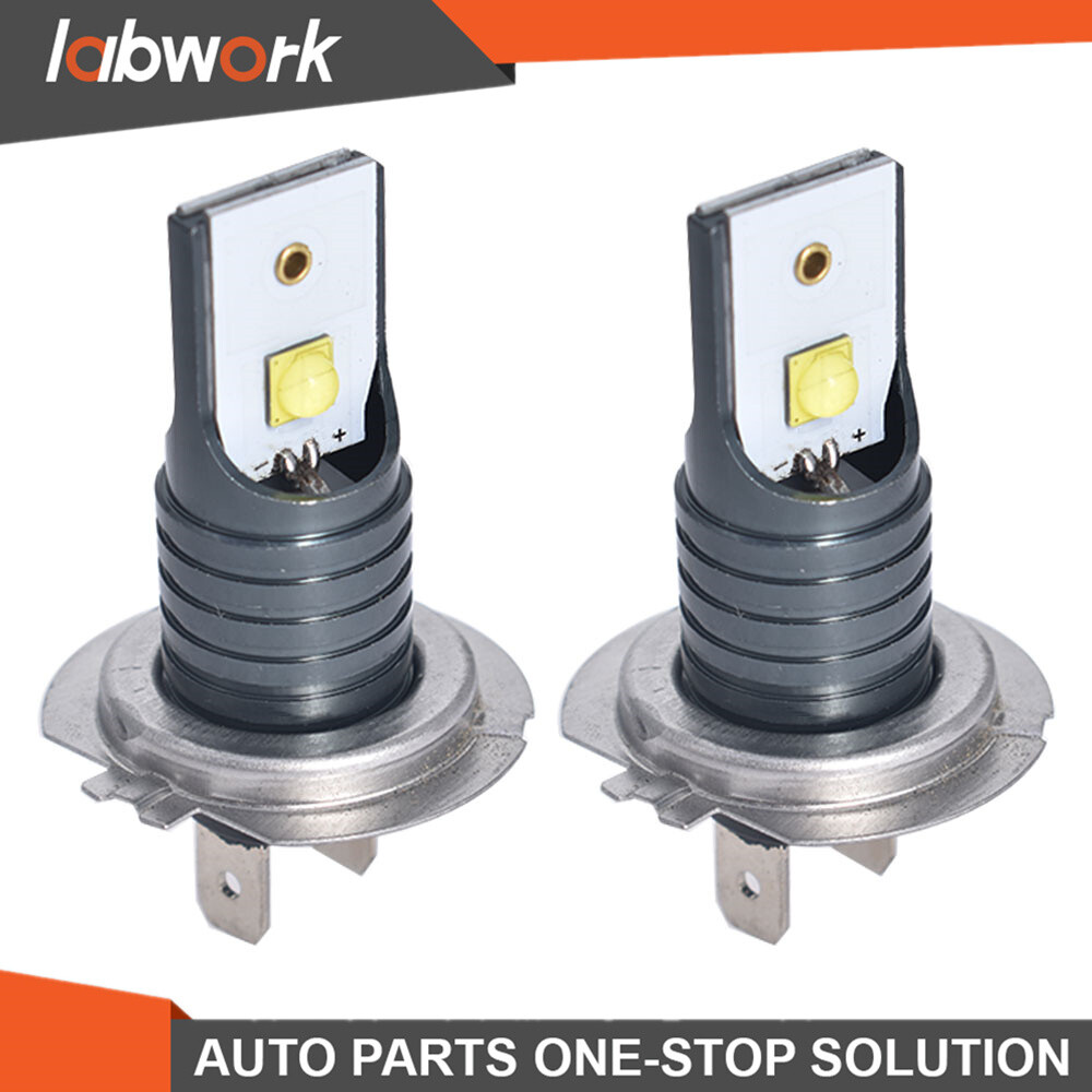 Labwork 2 Pcs H7 LED Headlight Bulbs 110W 30000LM 6000K Error Free Canbus Bulbs