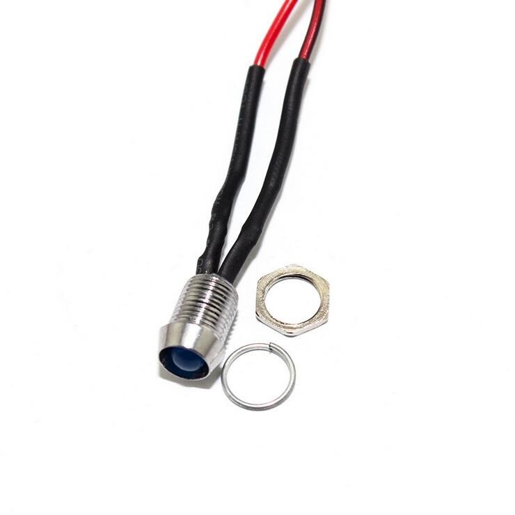 Car Boat 12V 8mm LED Indicator Light Pilot Dash Dashboard Panel Warning Lamp G