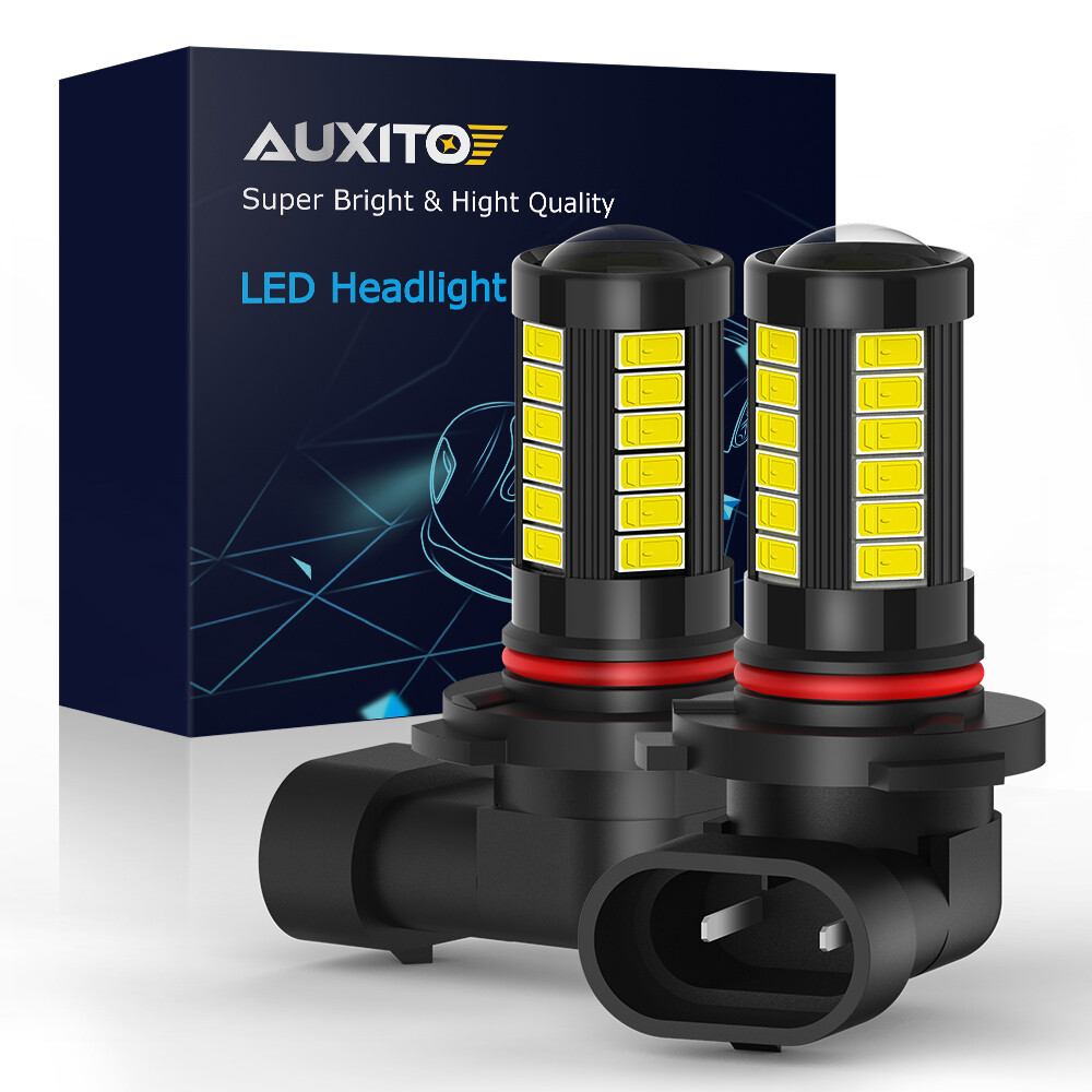 2/4X AUXITO 9005 HB3 White 6000K LED Bulb 2400LM Fit Daytime Running light DRL