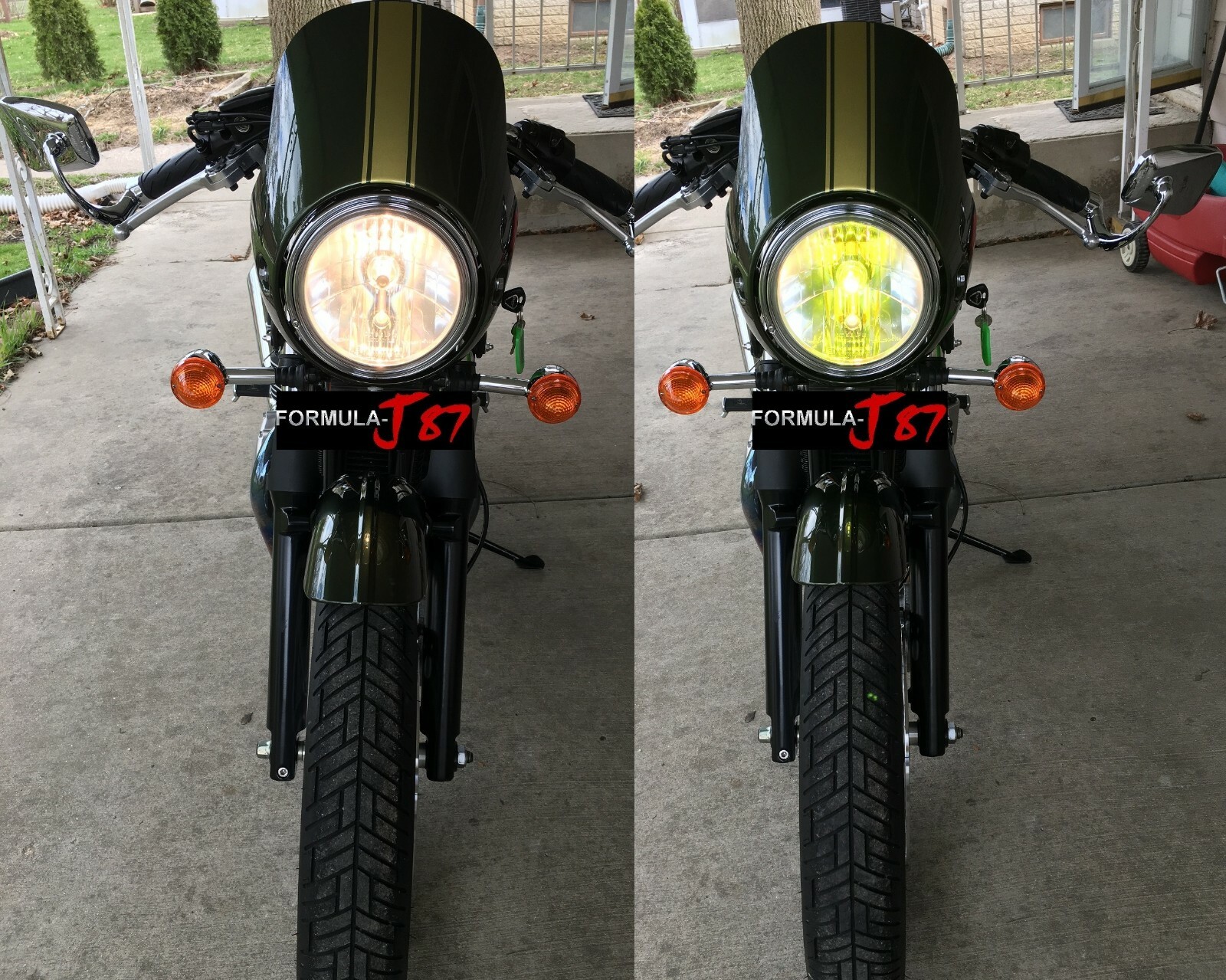 LED Kit M10 100W 9012 HIR2 3000K Yellow Two Bulb Headlight Dual Beam Replacement