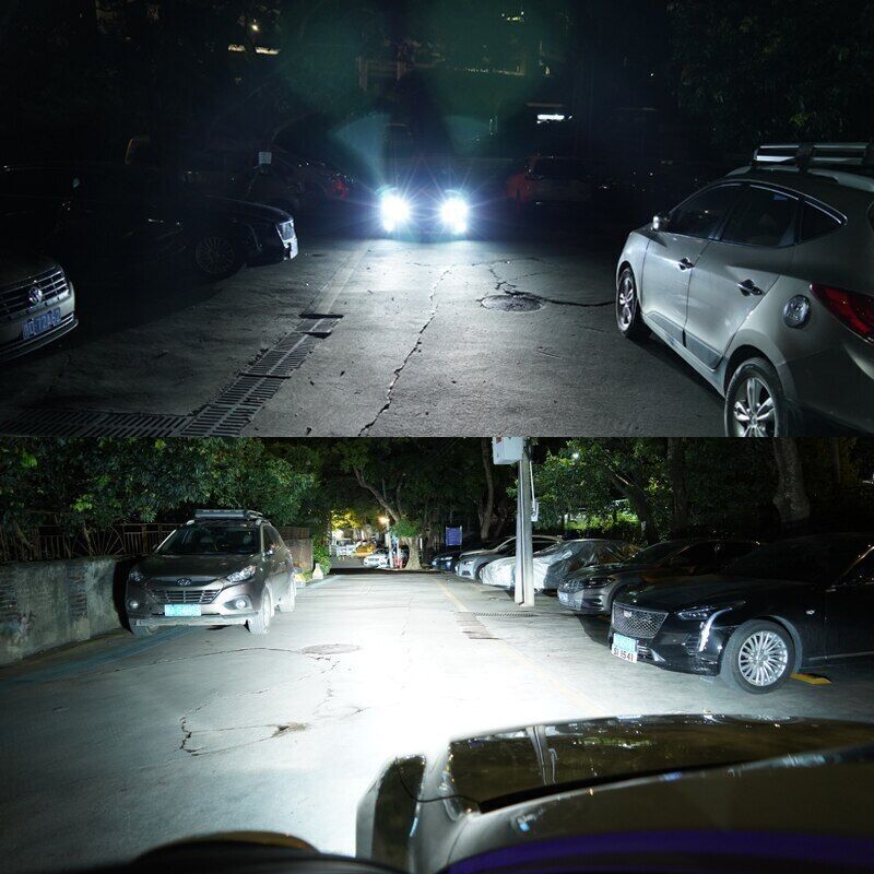 4-Sides H11 LED Headlight Kit Low Beam Bulbs Super Bright 360000LM 6500K White