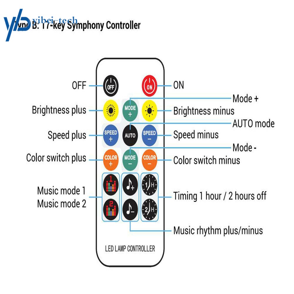 RGB Dreamcolor Led Car Underglow Lights Music Bluetooth App Remote Control Strip