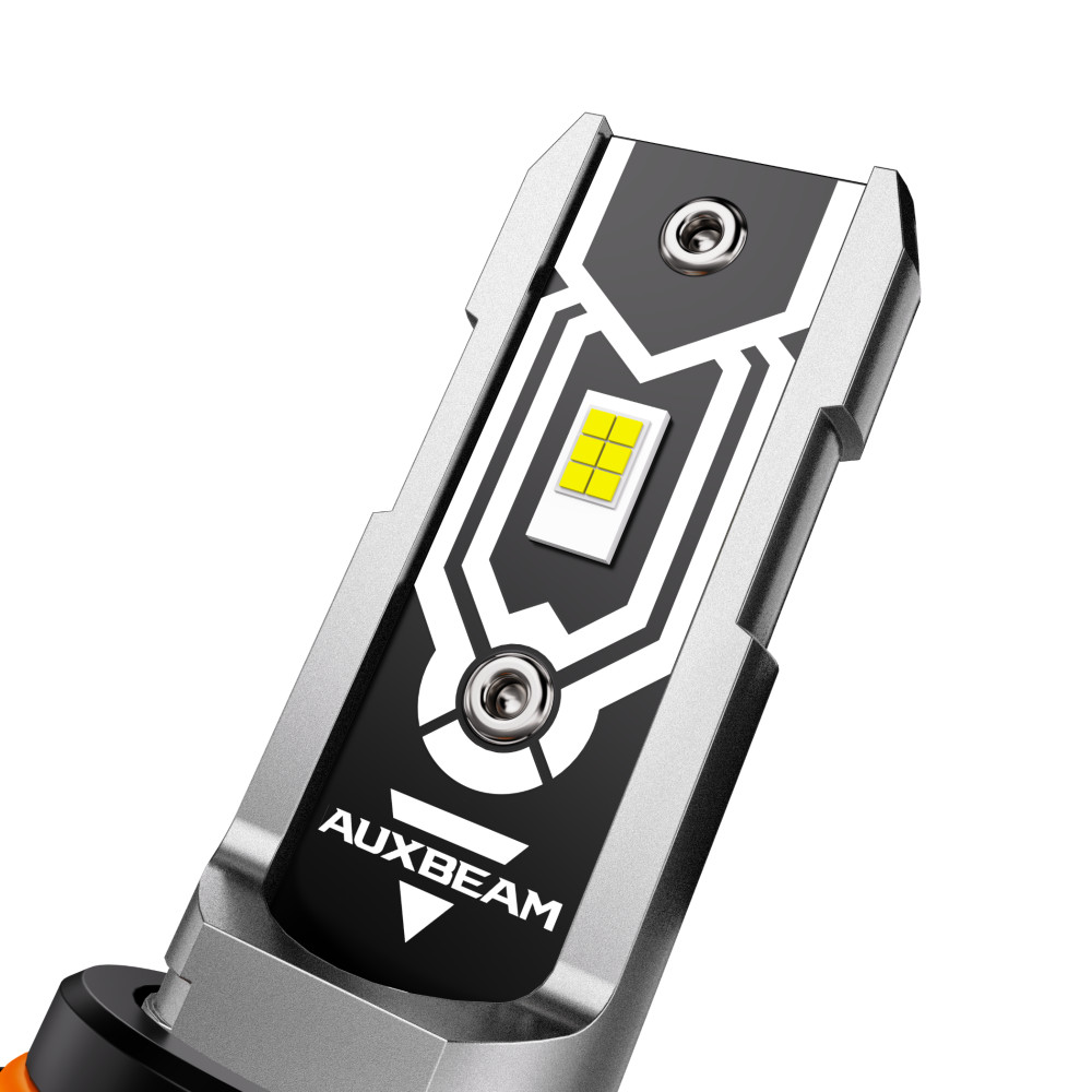 AUXBEAM H16 5202 50W 12000LM LED Fog Light Bulbs Driving DRL Lamps 6500K Fanless