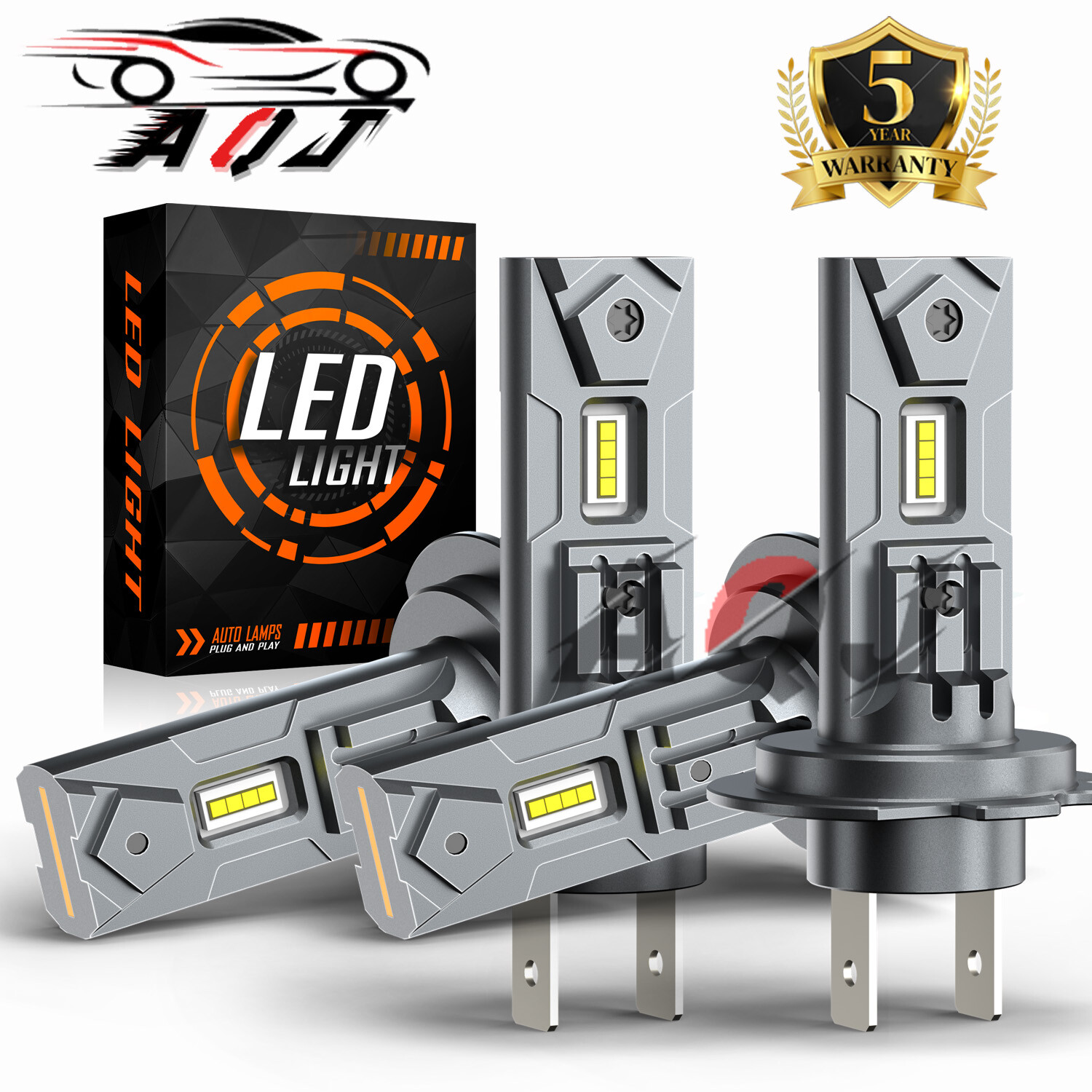 For Mercedes-Benz R350 2006-2009 4x 6000K LED Headlight Kit High &Low Beam Bulbs