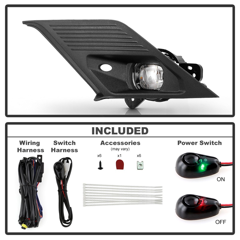 For 2025-2026 Chevy Suburban|Tahoe LED Bumper Fog Lights Driving Lamps w/Switch