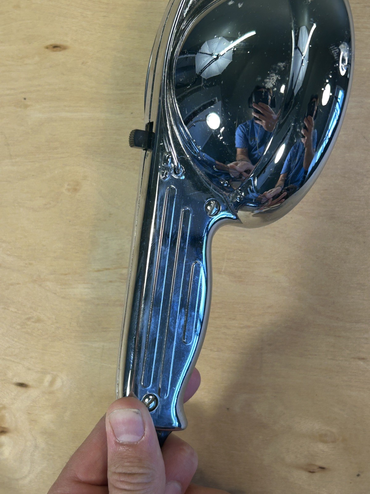 Vintage Unilite Unity Handheld Spotlight 12V Chrome & Glass GE 1960’s