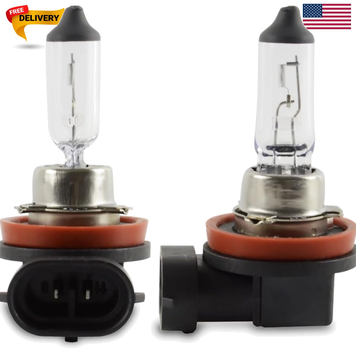 H11 Halogen Headlight Bulb – DC 12V 55W Low Beam for Fog Light DRL Replacemen…