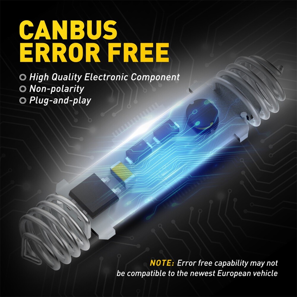 AUXITO 39-42MM 211-2 212-2 578 LED Interior Map Light Bulb 6000K CANBUS White
