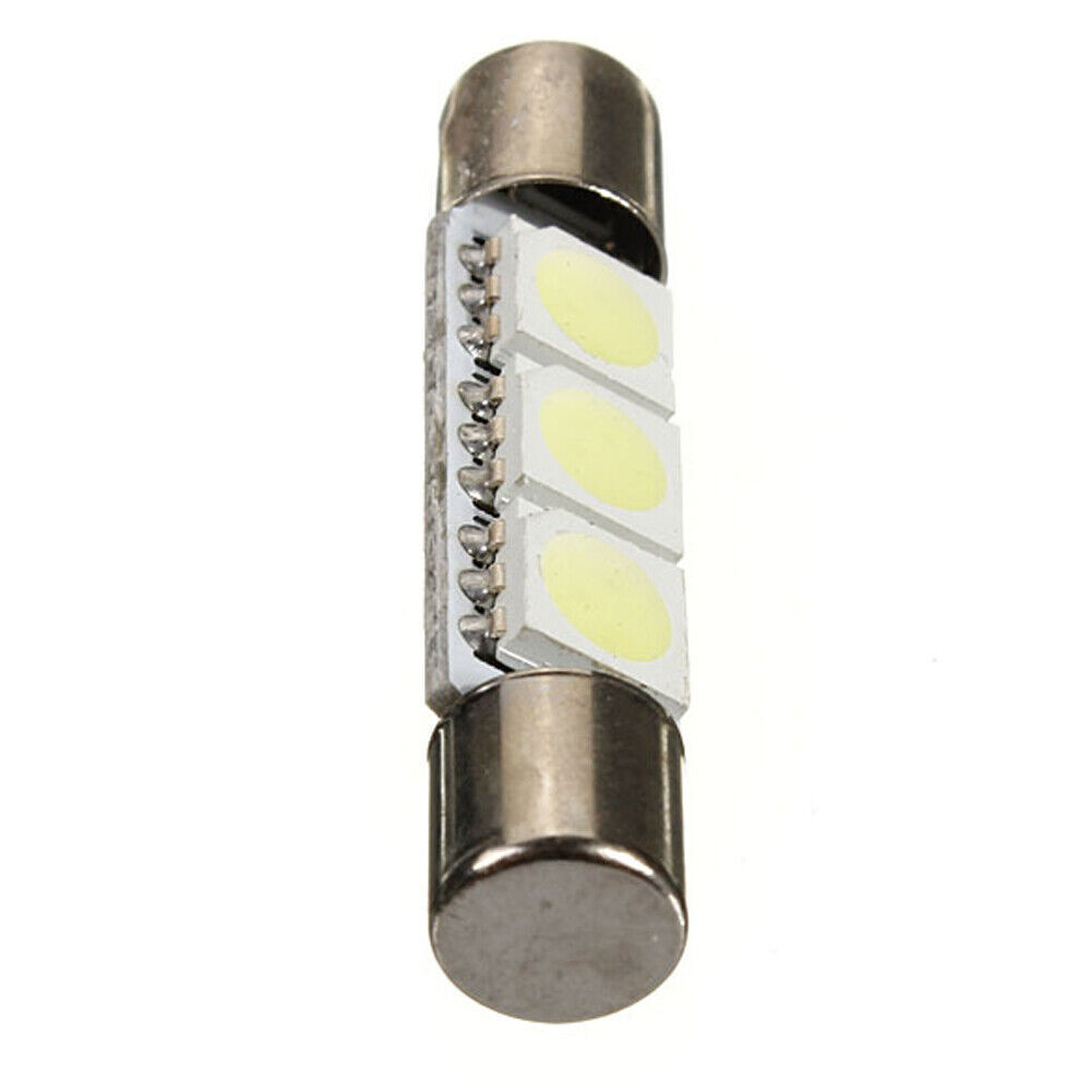 16X 5050 3-SMD 31mm 6641 Fuse LED Bulbs Vanity Mirror Light Sun Visor Lamp White