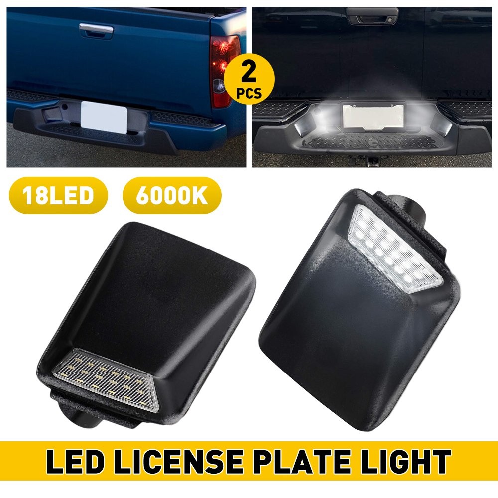Pair LED License Plate Lights Fit For 2004-2012 Chevrolet Colorado Canyon GMC EO