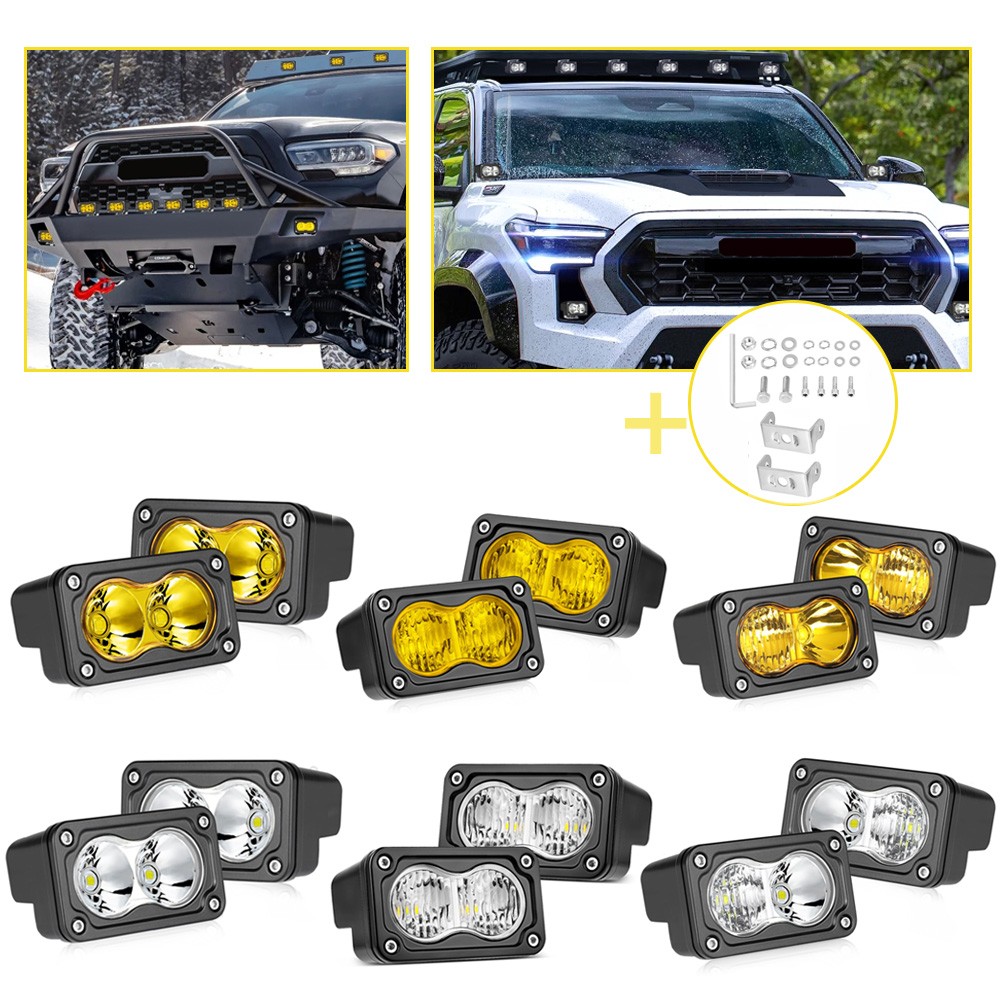 2-Lead Wiring Harness Kit ON/OFF 5Pin Rocker Switch For LED Work Light Bar Pods