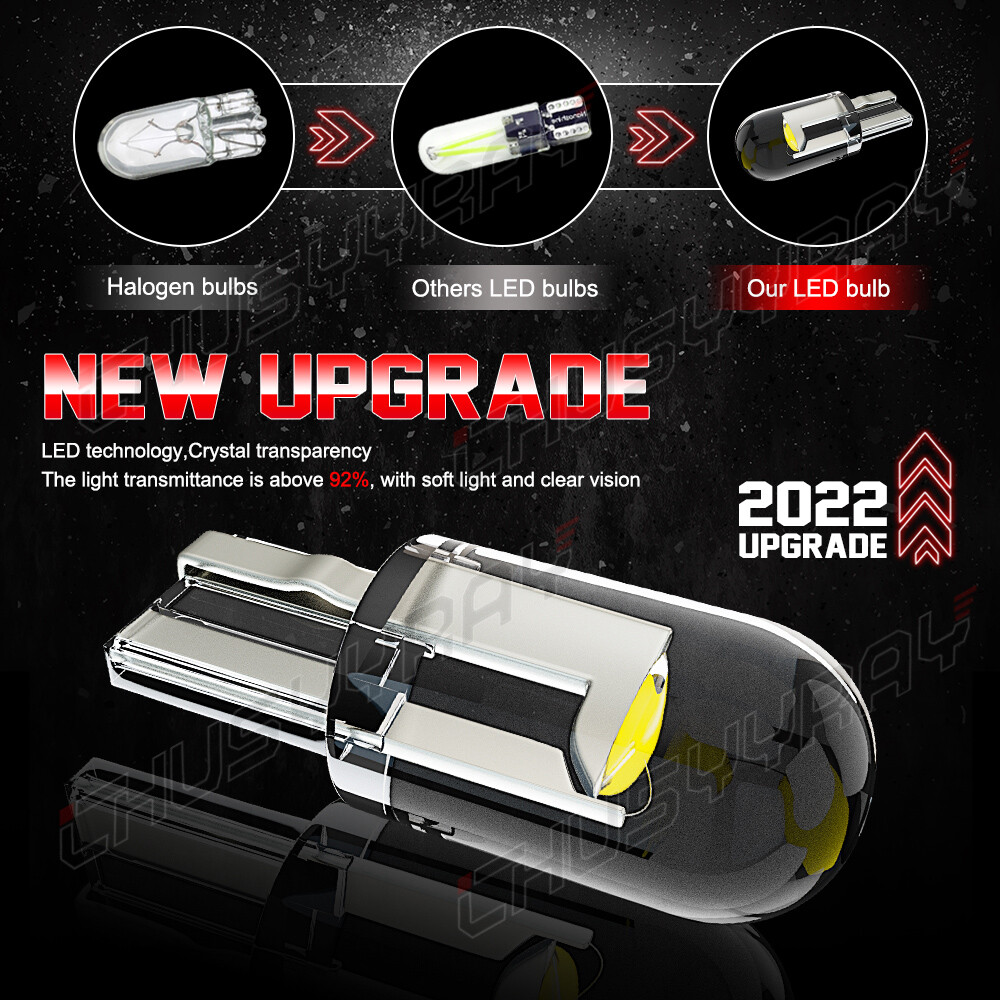 CHUSYYRAY T10 194 168 LED White Bulbs 200lm Interior / License Plate Light