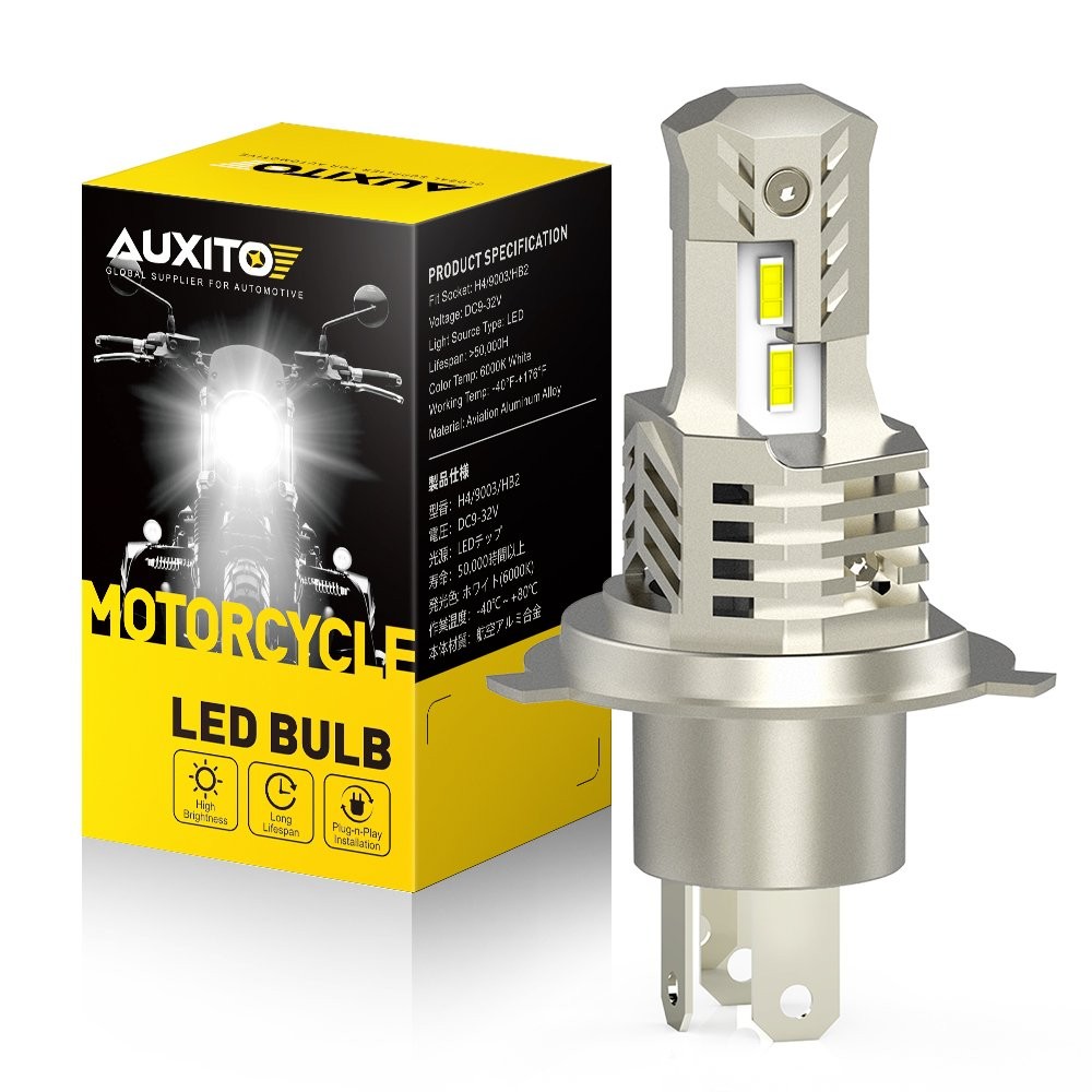 AUXITO Super Bright H4 9003 LED Headlight Kit Bulb High Low Beam White 60000LM A