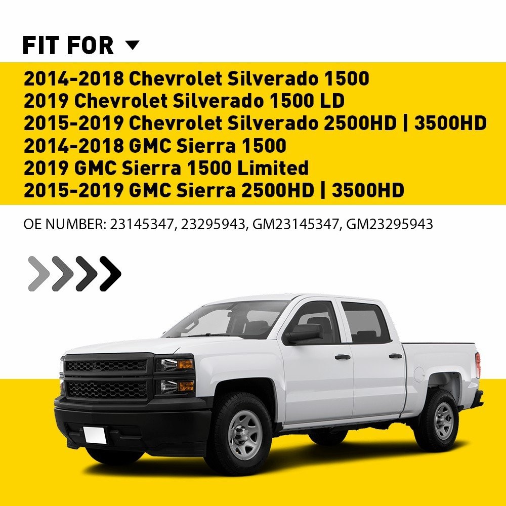 2-20X For 2015-2019 GMC Sierra Silverado 2500HD 3500HD LED Trunk Cargo Bed Light