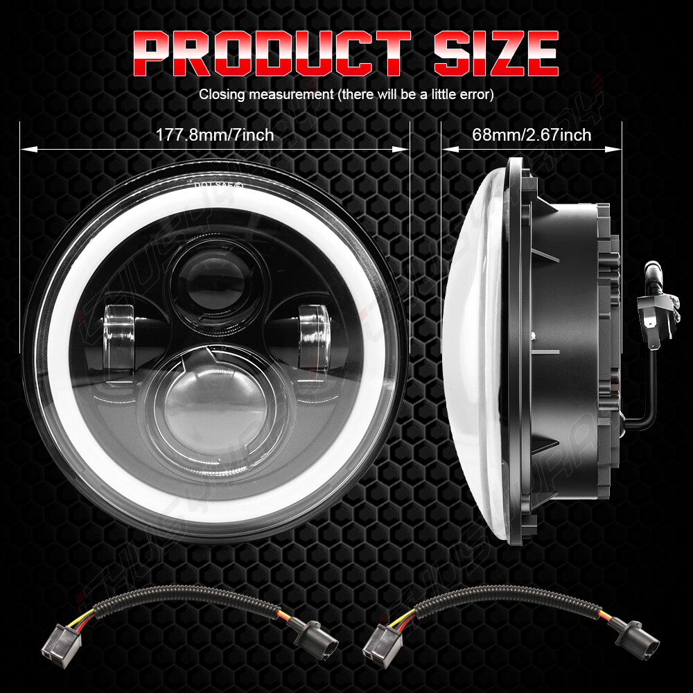 7 inch Led Headlights for Mercedes Benz G500 G55 AMG 2002 2003 2004 2005 2006