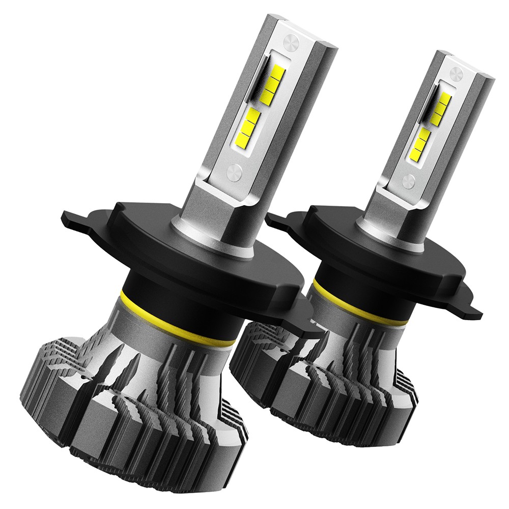 H4 9003 HB2 6500k SUPER WHITE CSP LED Headlights Bulbs Kit High Low Beam 4000LM