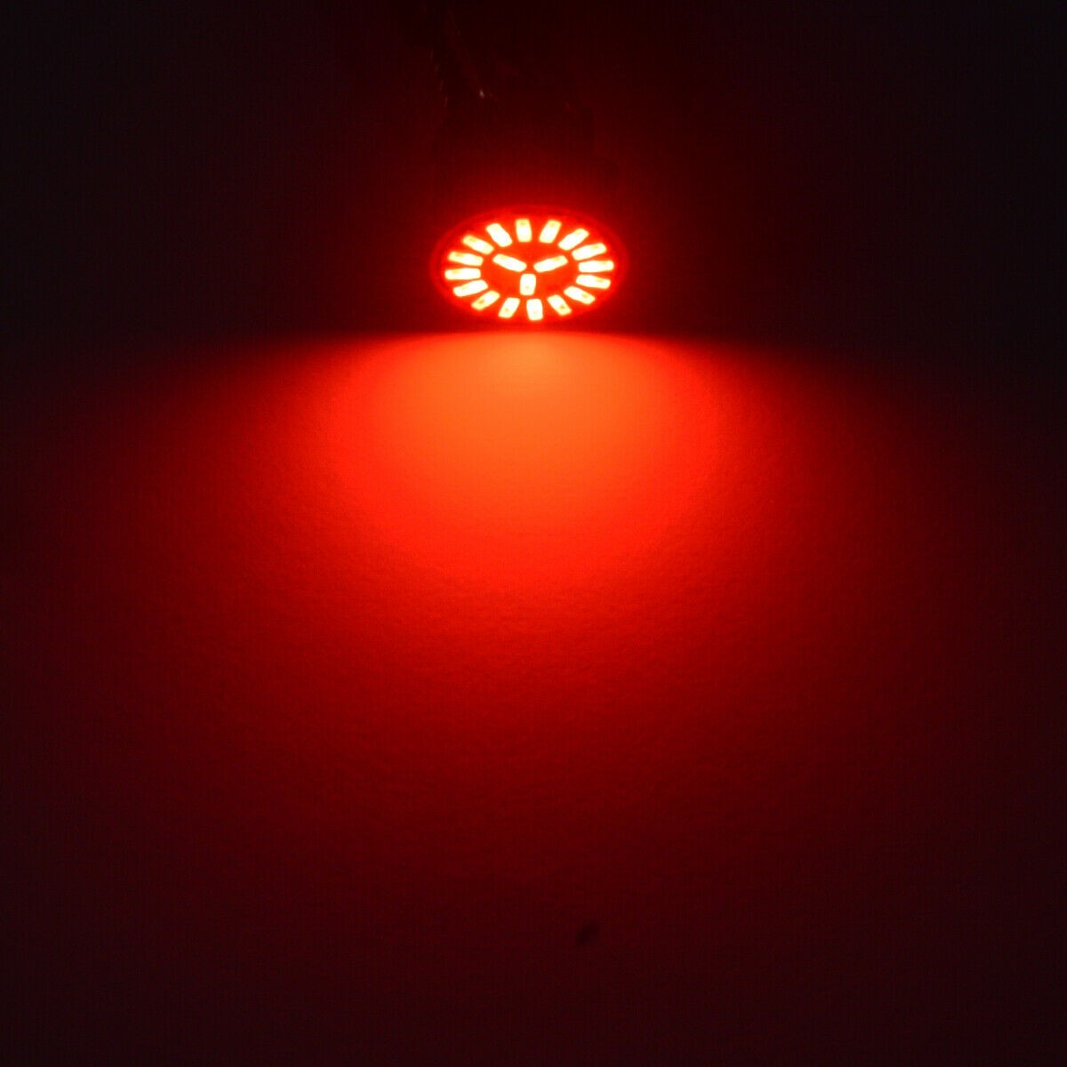 Red 7443 7440 LED Reverse Backup Brake Tail Stop Parking Light Bulbs 2x