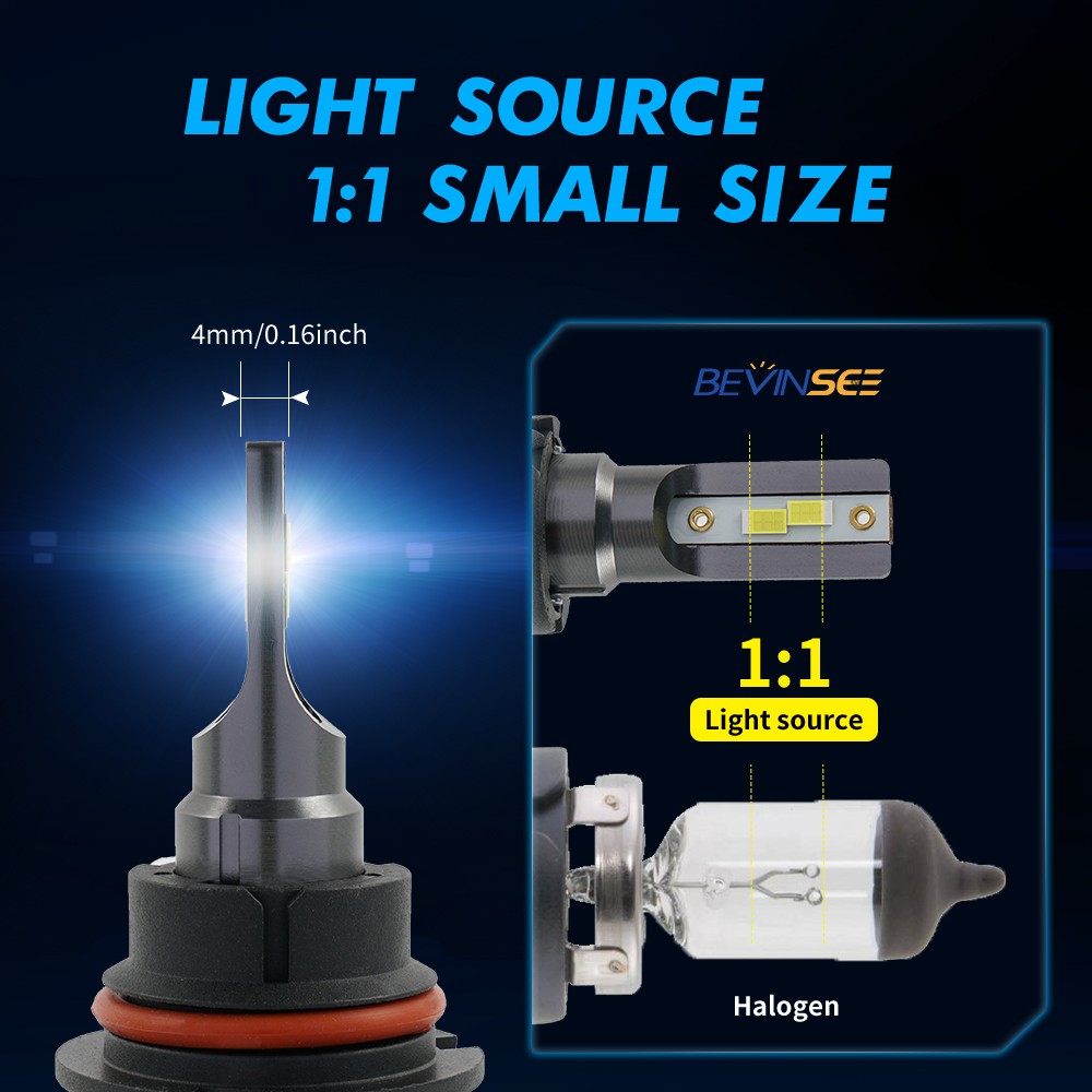 9004 LED Headlight Bulbs Kit 6000K For Dodge fit Caravan 1993-1995 Bright White