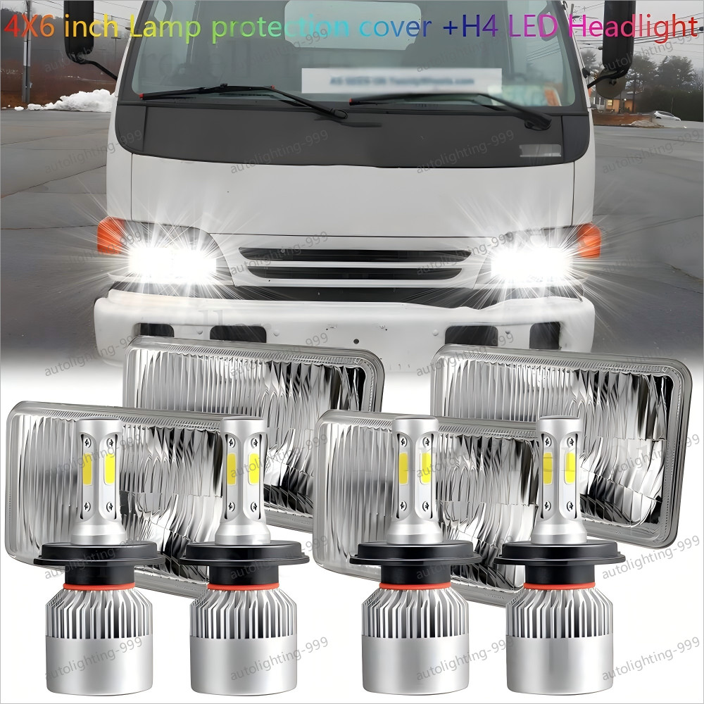 4pcs 4×6“ LED Headlight Hi/Low Beam Fits For 1991 – 2005 Isuzu NPR