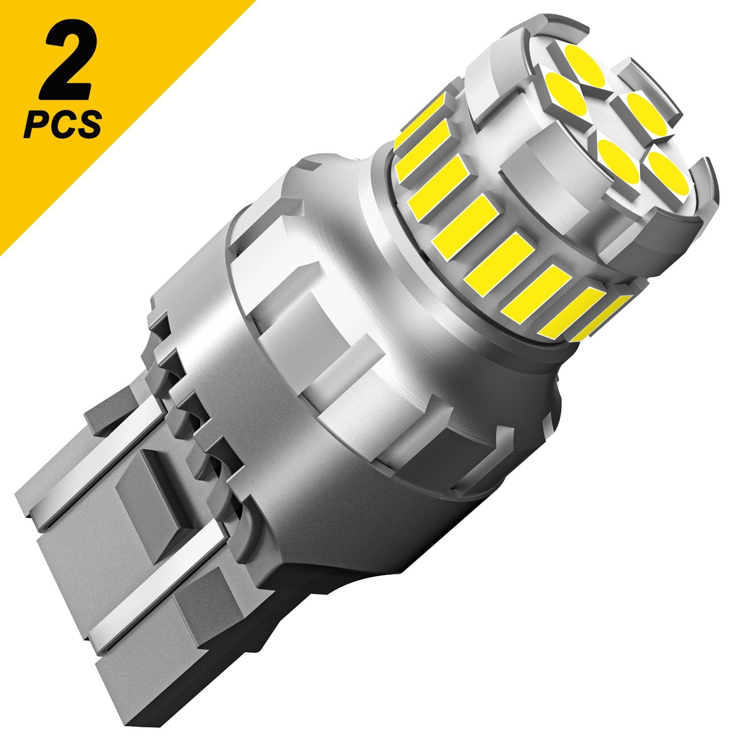 2400LM 7443 7440 LED Daytime Running Light DRL Bulb White 6500K Replace Halogens