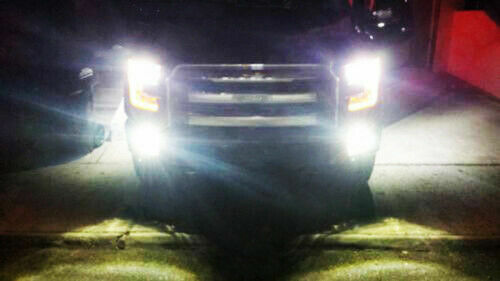 9008 H13 9145 LED Headlights Fog Lights Combo Pack for Ford F-150 04-14 6000K 4x