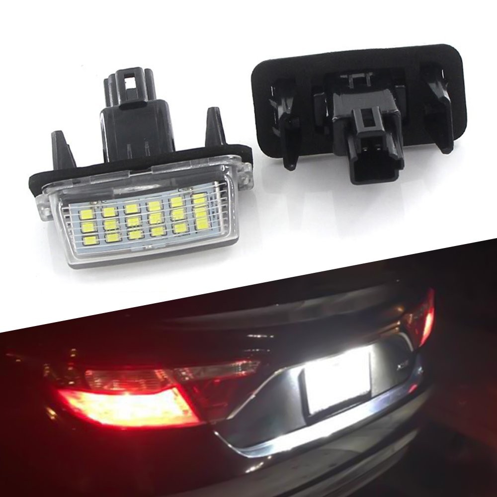 For 2012-2017 Camry LED Toyota License Plate Light Assembly Replacement White X2