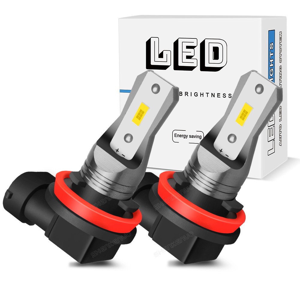 Bright H11 LED Headlight Bulbs White Low Beam Conversion Kit 8000LM 40W CSP NEW