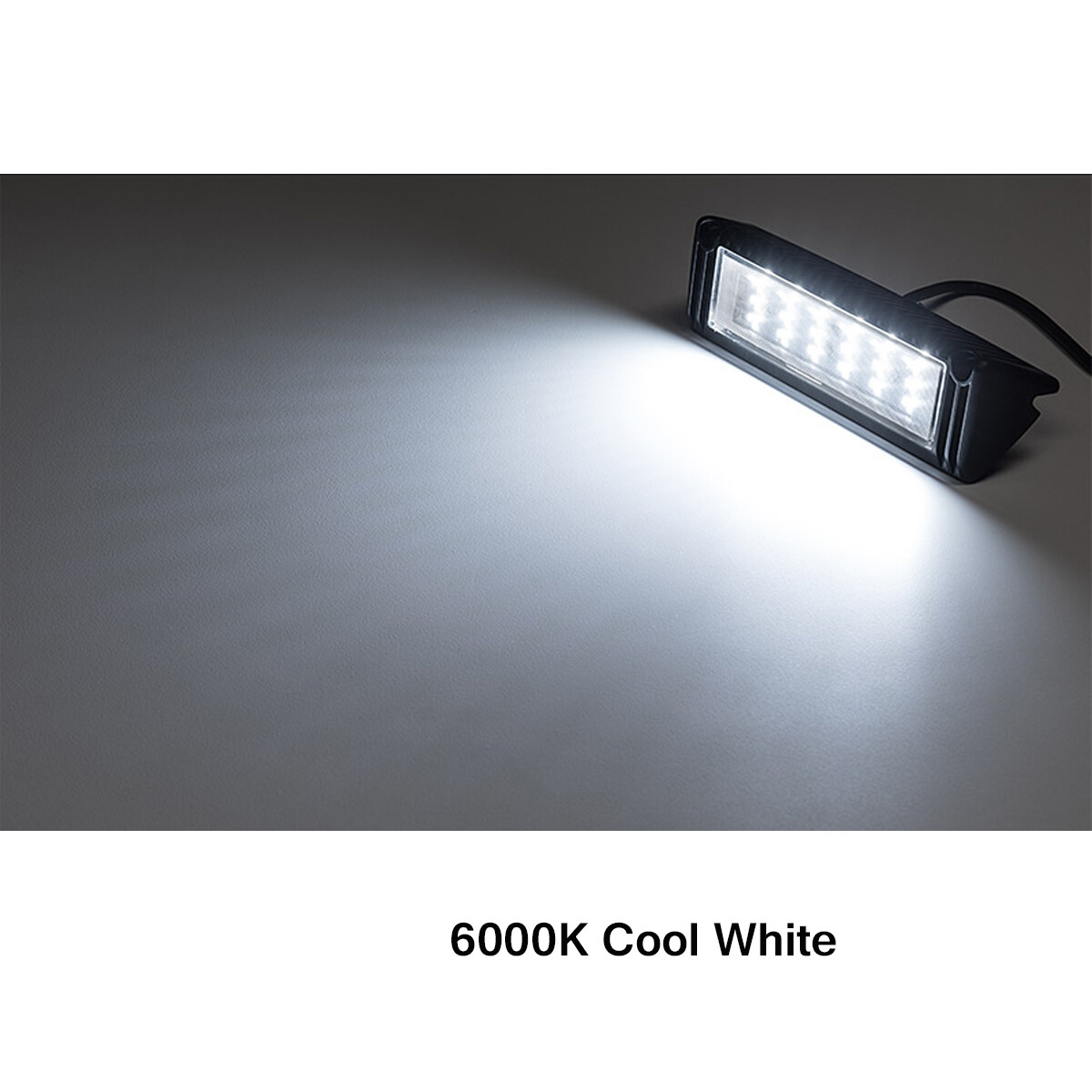 9inch 1800lm RV LED Exterior Light 40° Down Angle Flood Beam 6000K Cool-White