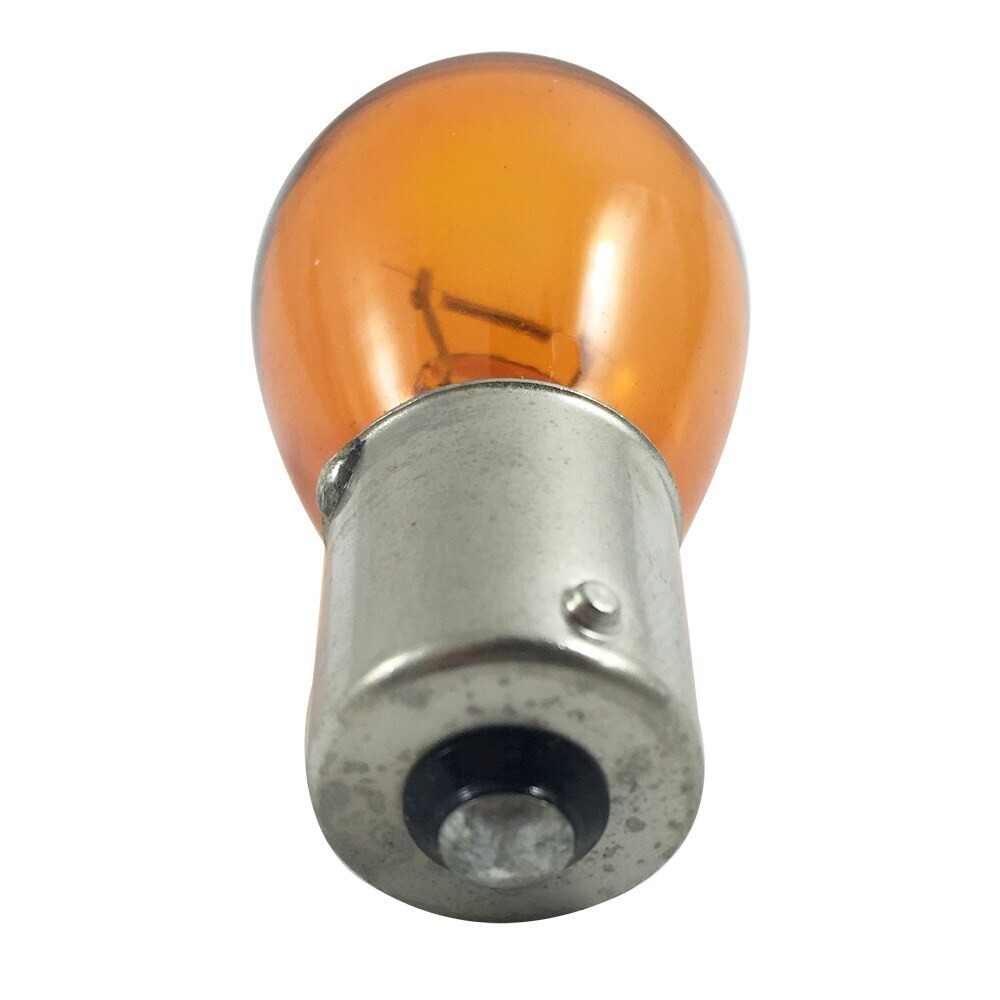 FOUR 1156 1156NA 7056 3497 P21W 12V Amber Glass Light Bulbs 4 BULBS SEE NOTES!