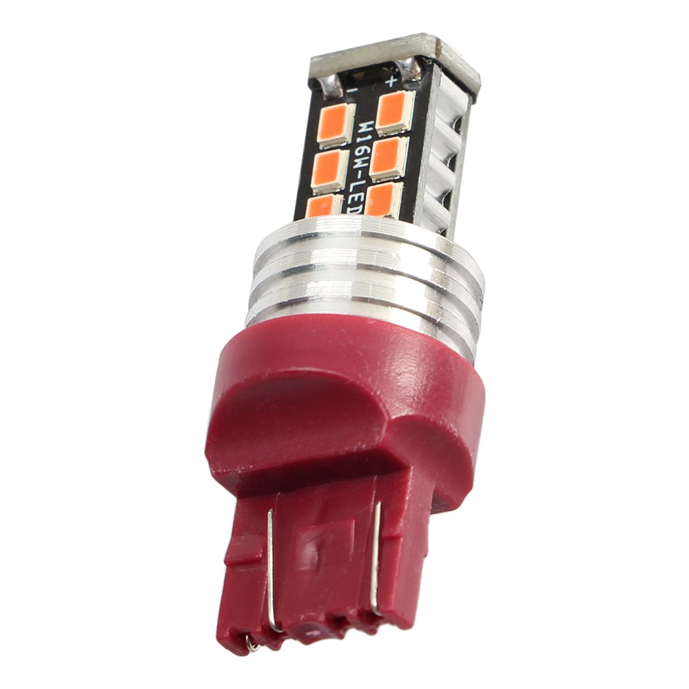 4Pcs 7443 7440 LED Red Strobe Flash Blinking Brake Stop Tail Parking Light Bulbs
