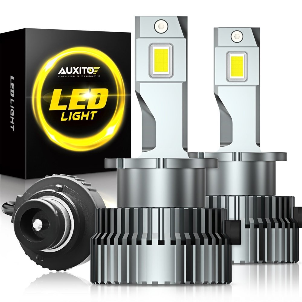Pair AUXITO D2S D2R D2C 6000K Ultra White LED Headlight Bulbs HID Replacement