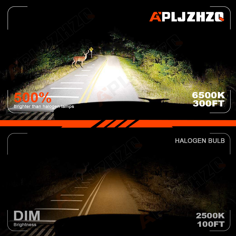 H11 H11 5202 Combo 6x LED Headlight High Low Beam Fog Light Bulbs 6000K
