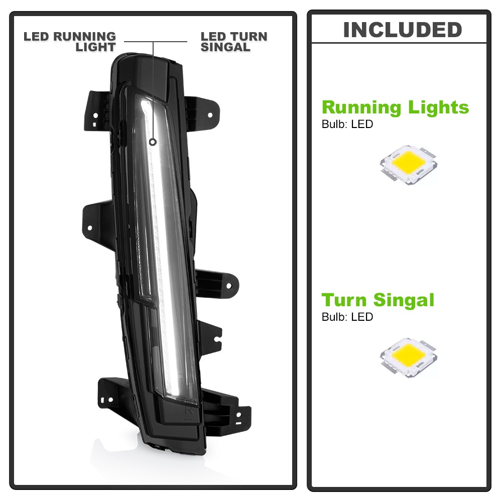 For 2021-2024 Cadillac Escalade LED Daytime Running Light Signal Lamp Passenger