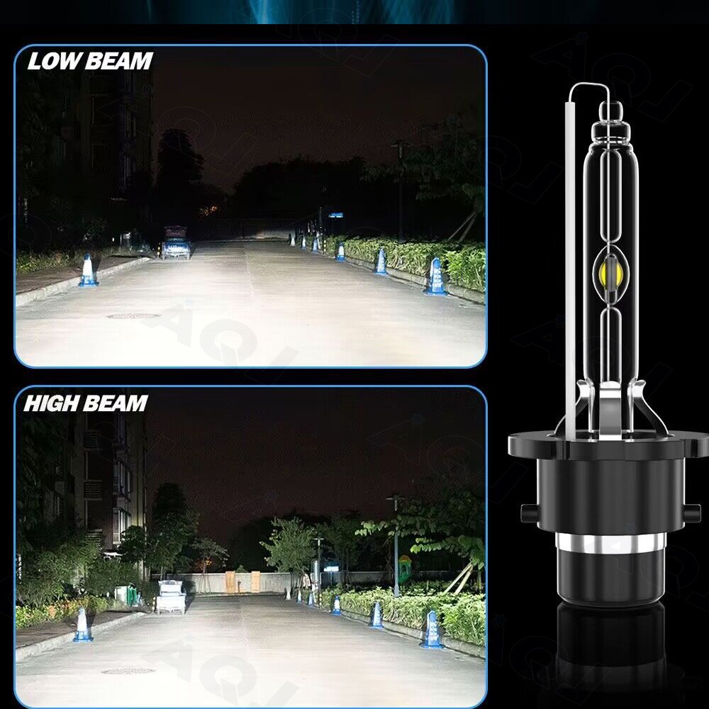For Nissan Maxima 2002-2014 HID Headlight Hi/Lo Beam Light Bulbs-Kit 6000K White