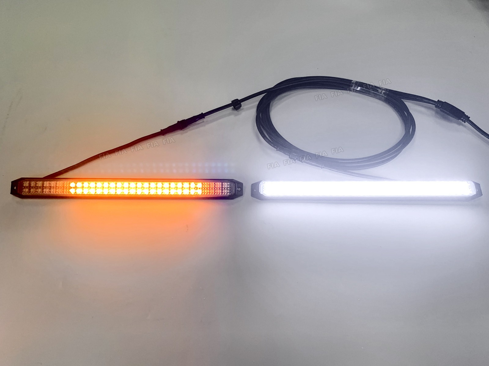 6“ 9“ 11“ 14“ White Yellow LED Car Front Grille Lights Running/Turn Signal