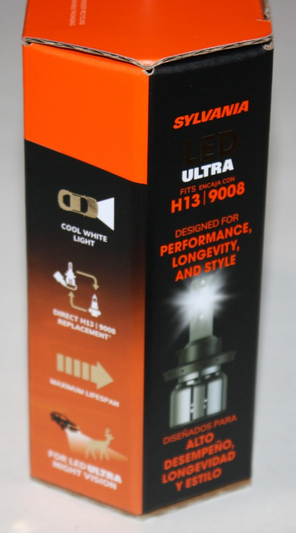 SYLVANIA H13 Ultra LED 2 Bulbs H13LEDHP.BX2 6000K BRAND NEW